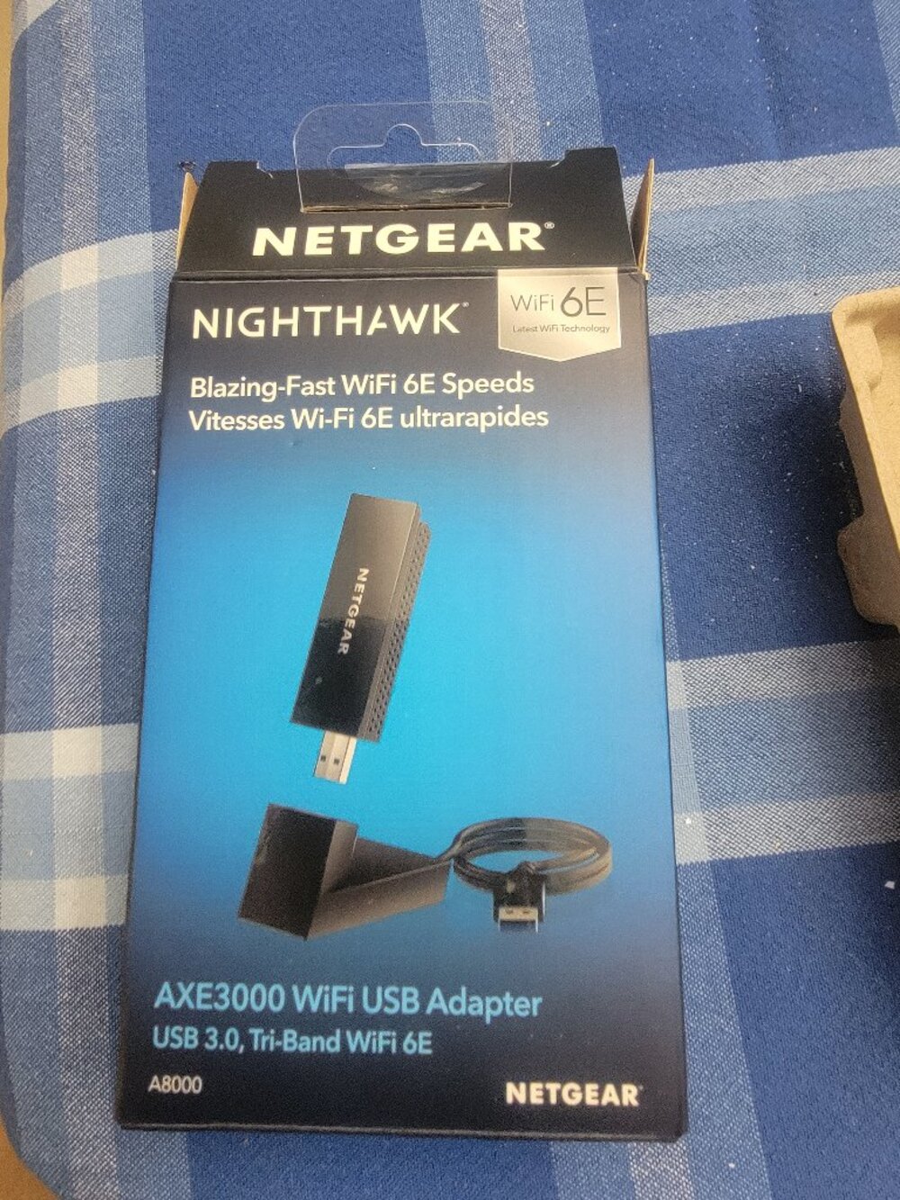 NETGEAR Nighthawk WiFi 6E USB 3.0 Tri-Band Wireless Adapter A8000